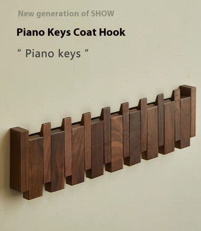 Nordic Punch-free Solid Wood Piano Clothes Rack