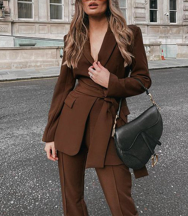 Women's Fashion Temperament Two-piece Suit