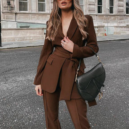 Women's Fashion Temperament Two-piece Suit