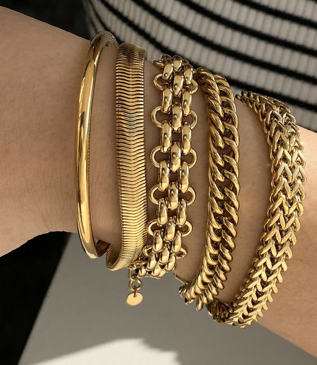 Stainless Steel Bracelet Electroplating Simple Style