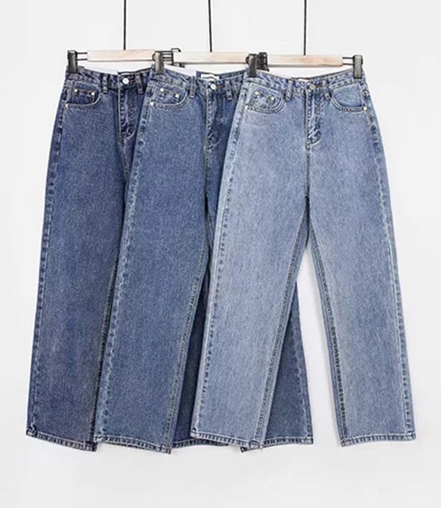 Spring High-waisted Thin Wide-leg Pants Loose
