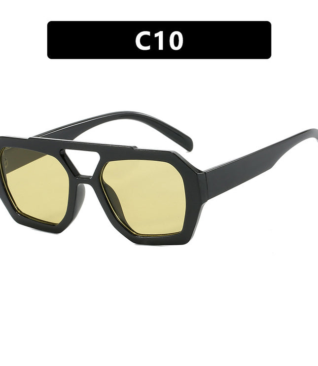 Ins Big Frame Leopard Sunglasses Summer Sunshade Beach Vacation Glasses