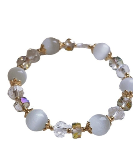 Fashion Ornament Natural White Opal Bracelet 10mm