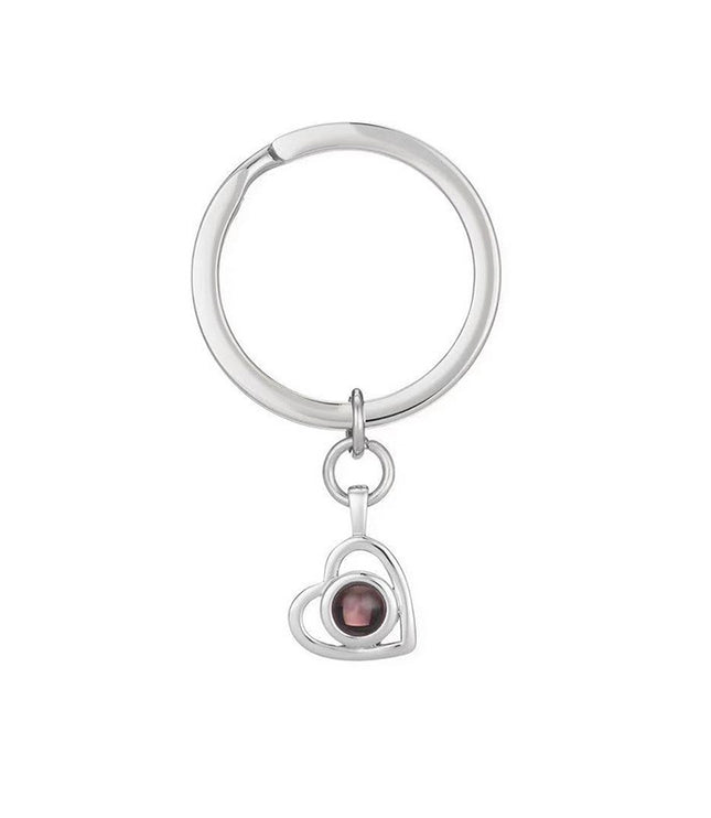 Ruili Style Women’s Heart-Shaped Necklace with Titanium Steel Pendant and Bamboo Link Chain