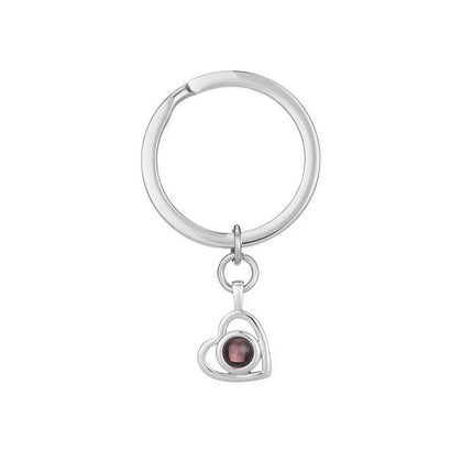 Ruili Style Women’s Heart-Shaped Necklace with Titanium Steel Pendant and Bamboo Link Chain