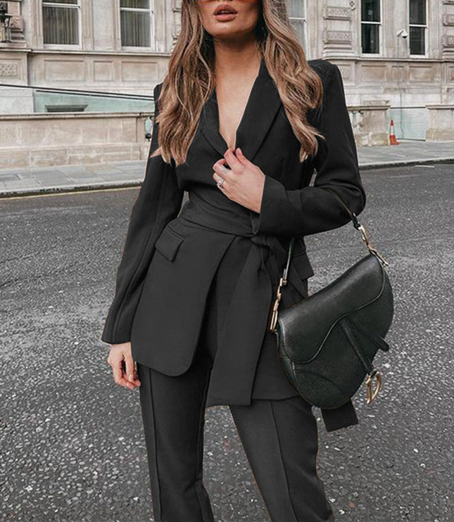 Women's Fashion Temperament Two-piece Suit