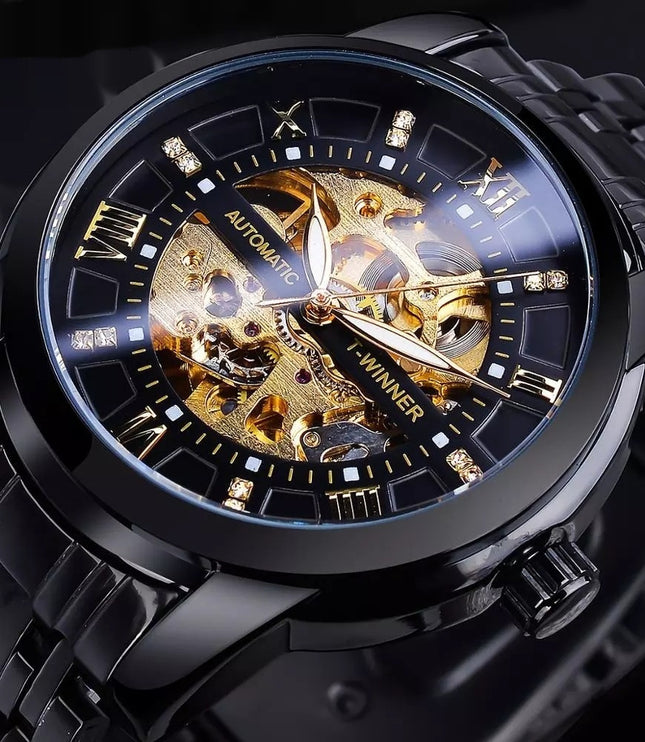 Men's Fashion Hollowed-out Waterproof Mechanical Watch