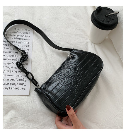 Casual Clashing Underarm Bag