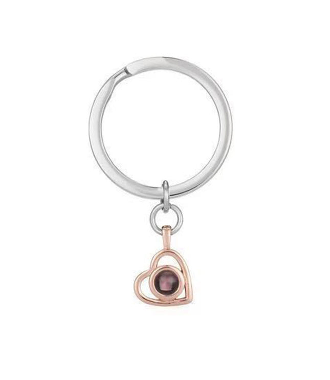 Ruili Style Women’s Heart-Shaped Necklace with Titanium Steel Pendant and Bamboo Link Chain