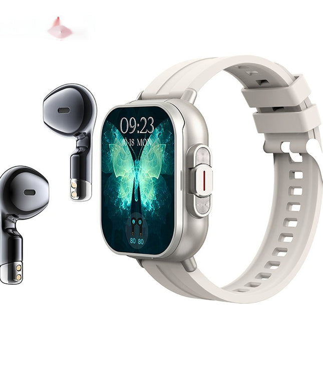 Cross-border New Arrival Smart Watch TWS Bluetooth Headset Two-in-one Heart Rate