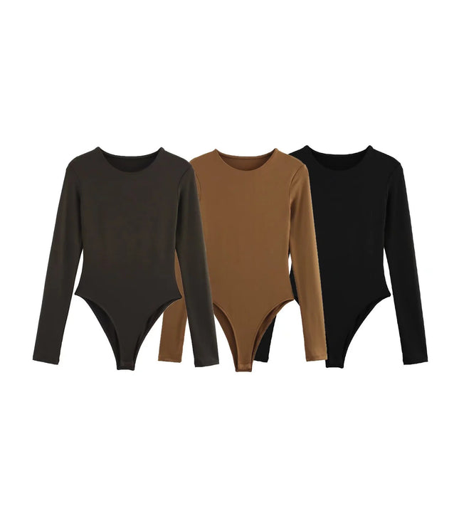 Women's Fashion Base Slim-fit Long-sleeved Jumpsuit