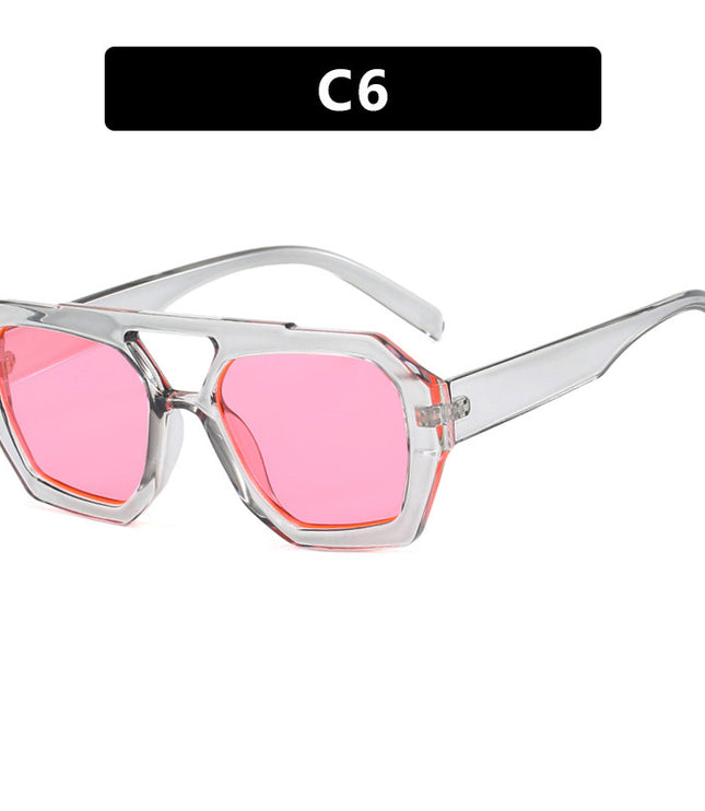 Ins Big Frame Leopard Sunglasses Summer Sunshade Beach Vacation Glasses
