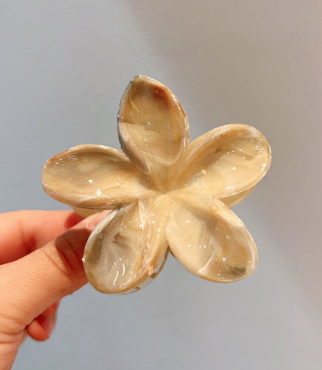 8cm Plumeria Rubra Grip Marble Blooming Pattern