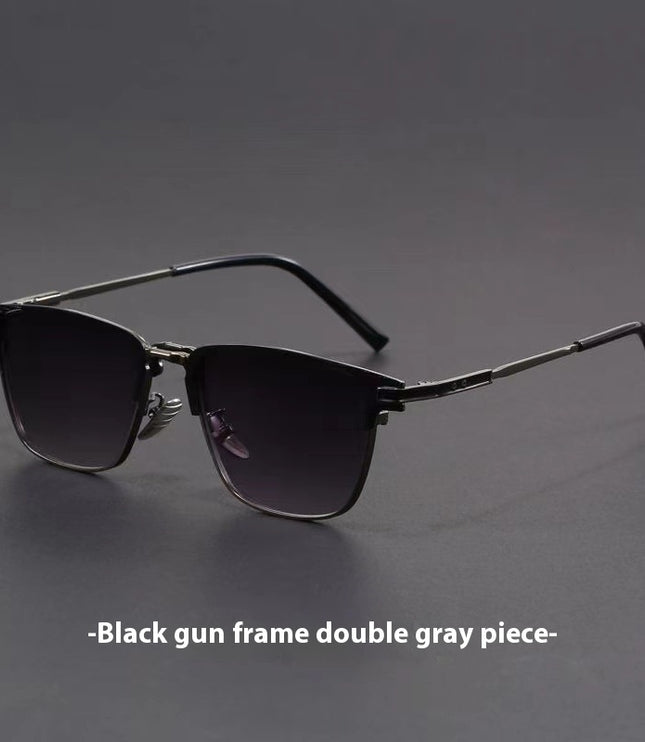 Retro Artistic UV Protection Small Square Box Sunglasses