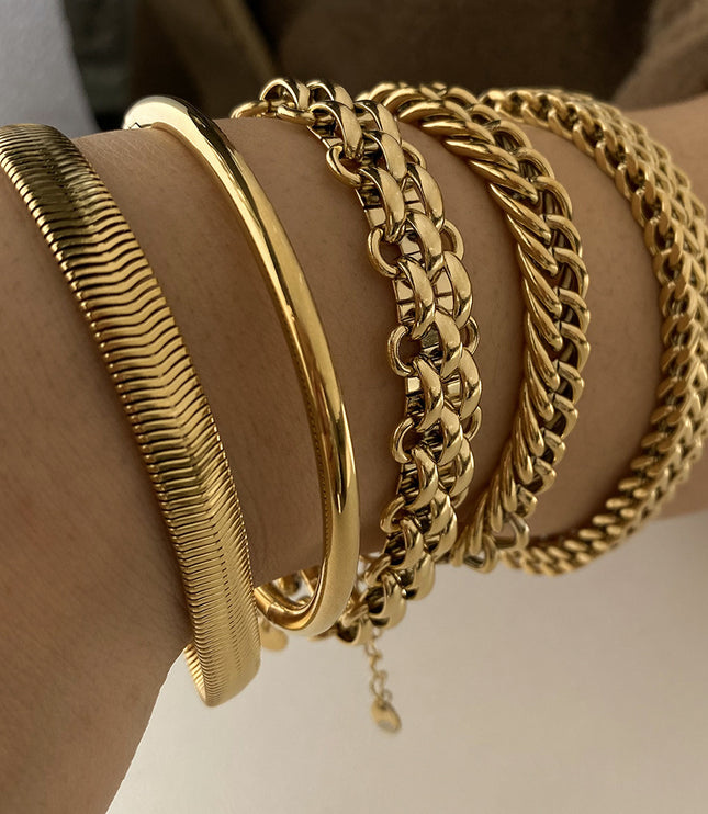 Stainless Steel Bracelet Electroplating Simple Style