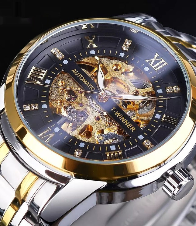 Men's Fashion Hollowed-out Waterproof Mechanical Watch