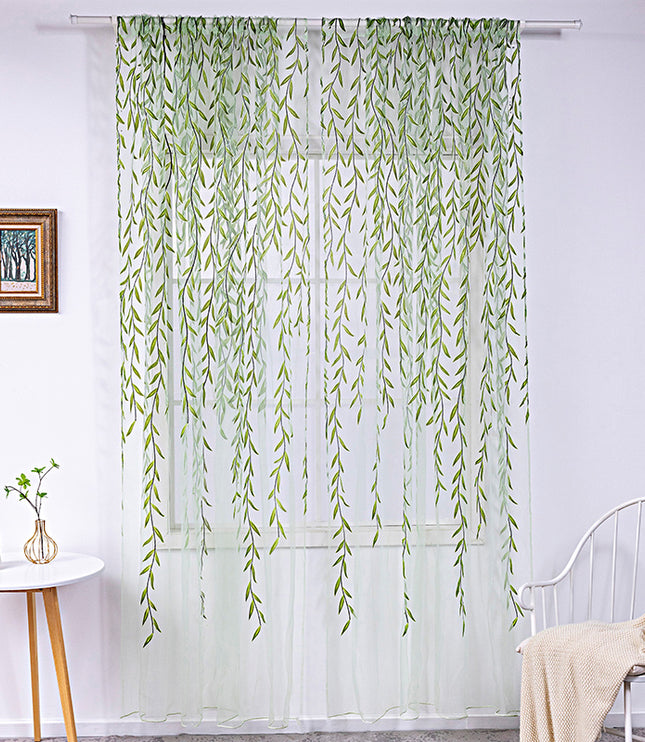 Inverted Willow Wicker Offset Printing Curtains Printing Window Screens Living Room Balcony Window Screens