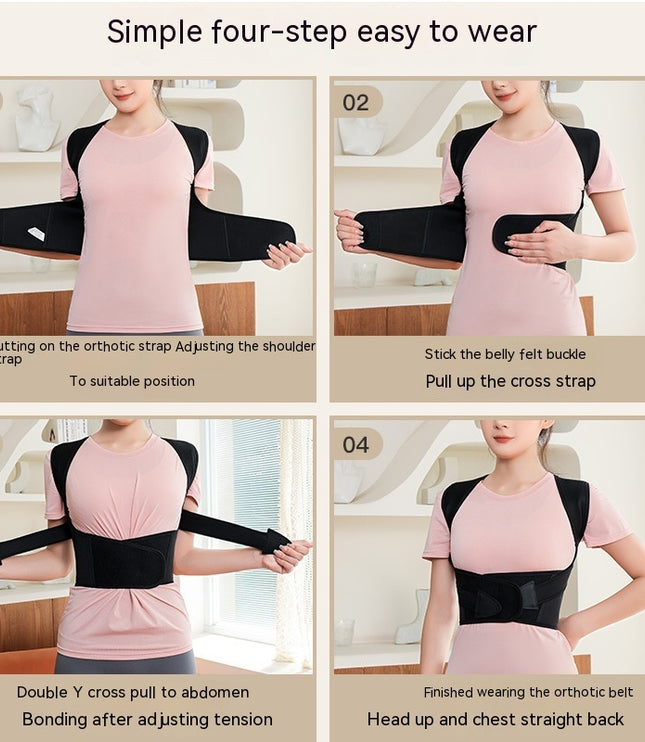 Adjustable Posture Corrector for Women- Back & Shoulder Support Brace