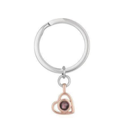 Ruili Style Women’s Heart-Shaped Necklace with Titanium Steel Pendant and Bamboo Link Chain