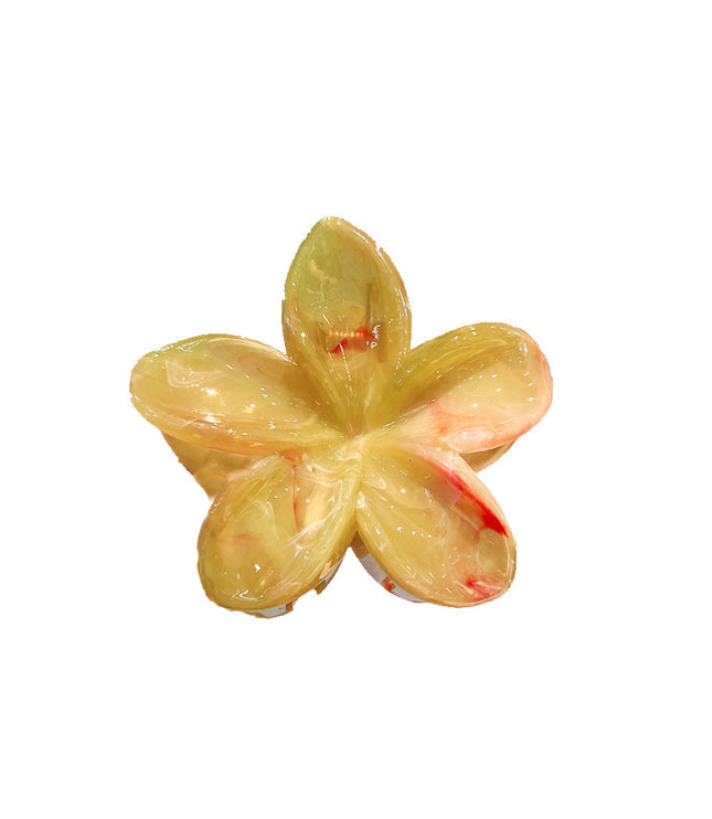 8cm Plumeria Rubra Grip Marble Blooming Pattern