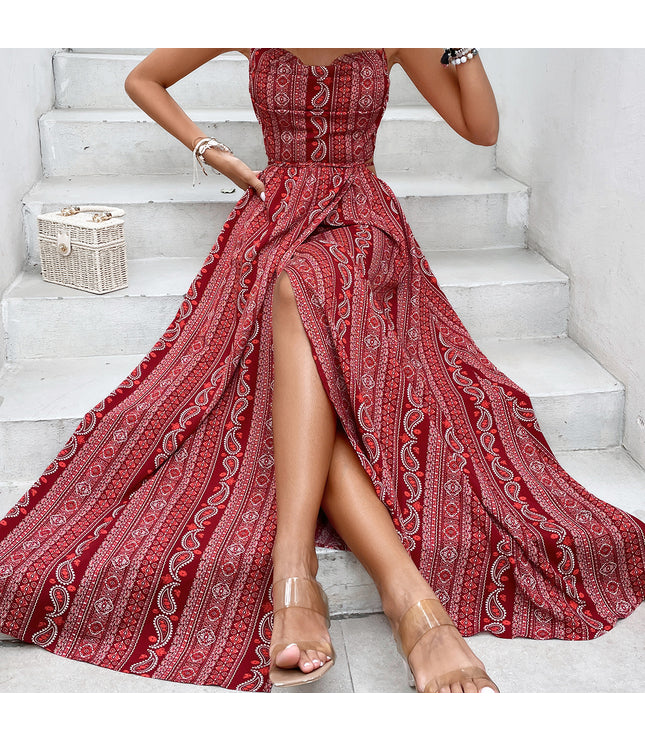 Slimming Bohemian Summer Slip Dress
