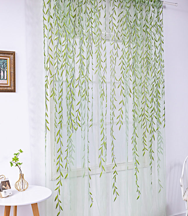 Inverted Willow Wicker Offset Printing Curtains Printing Window Screens Living Room Balcony Window Screens