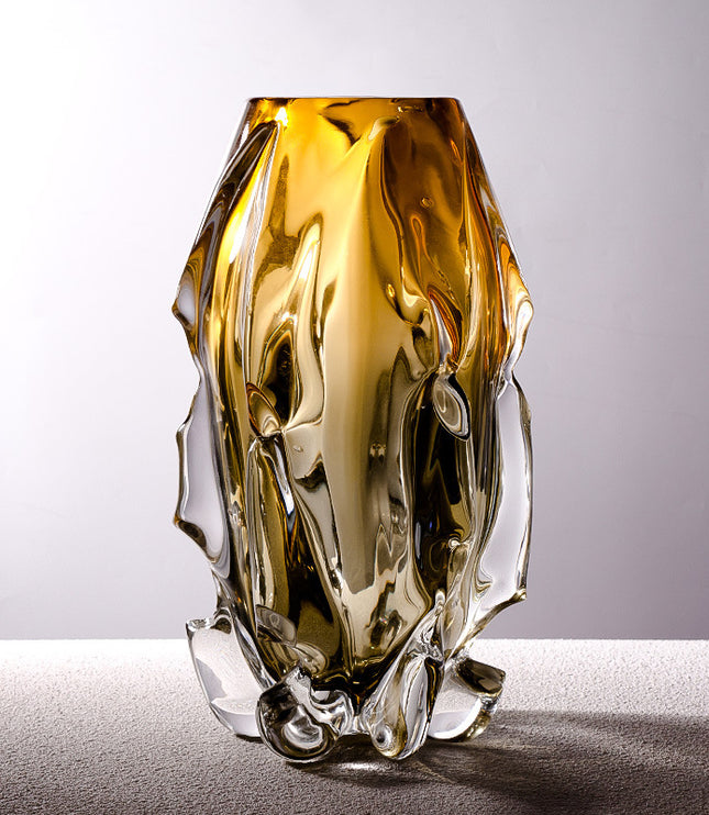Creative Crystal Glass Vase Flower Arrangement Art Ornaments