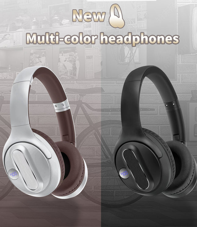 Headset Wireless Bluetooth Headset Power Digital Display