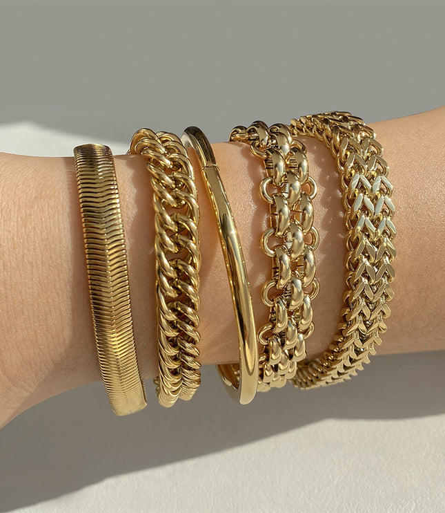 Stainless Steel Bracelet Electroplating Simple Style