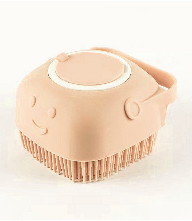 Silicone Dog Bath Massage Gloves Brush Pet Cat Bathroom Cleaning Tool Comb Brush For Dog Can Pour Shampoo Dog Grooming Supplies
