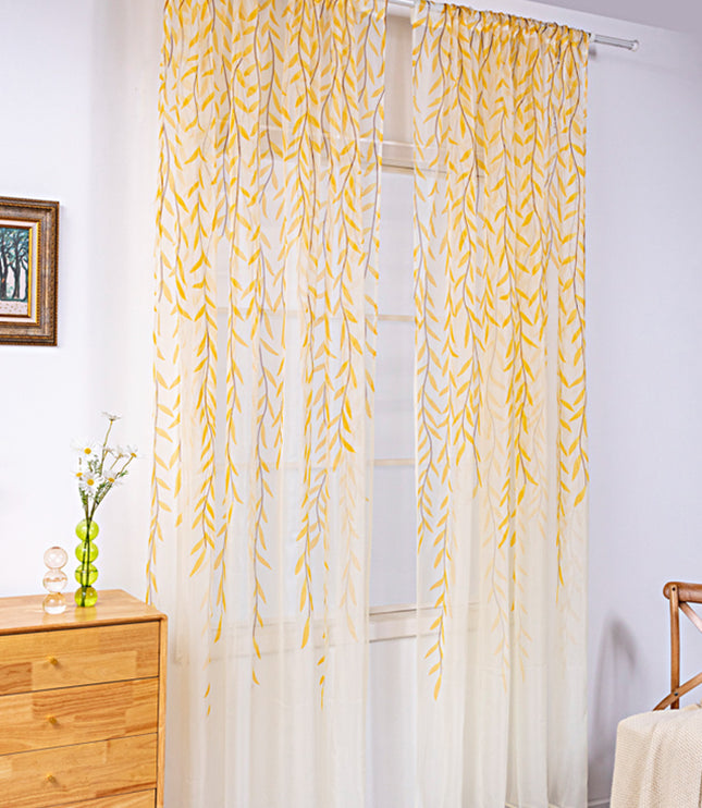 Inverted Willow Wicker Offset Printing Curtains Printing Window Screens Living Room Balcony Window Screens