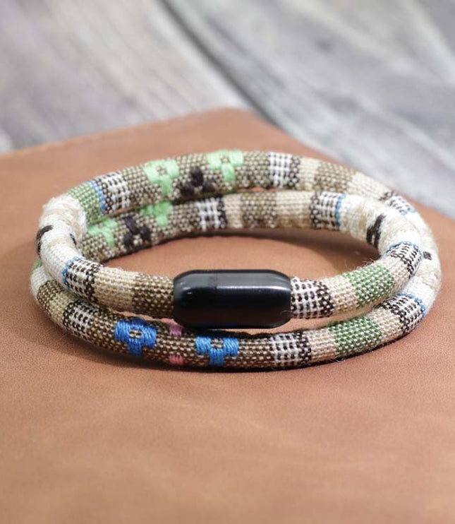 Bohemian Mens Stainless Steel Magnet Accessories Charm Bracelet