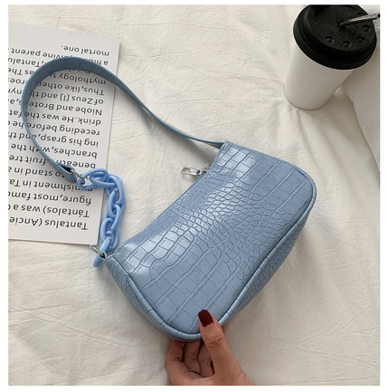 Casual Clashing Underarm Bag