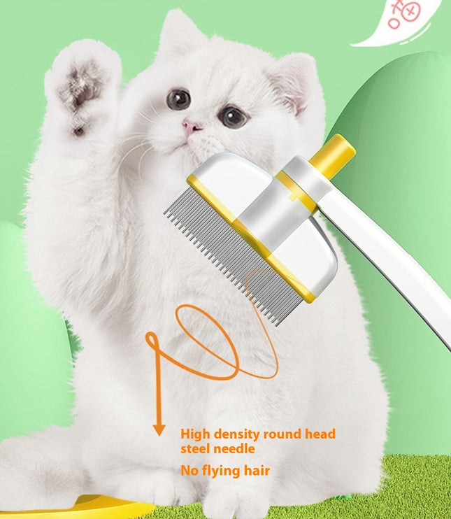 Cat Comb Tie Removal Floating Hair Magic Long Hair Pet Self-Cleaning Row Dog Cat Comb Grooming Supplies Flea Removal Brush Pets Products