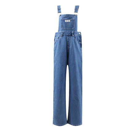 High Street Denim Suspender Pants Women's Summer