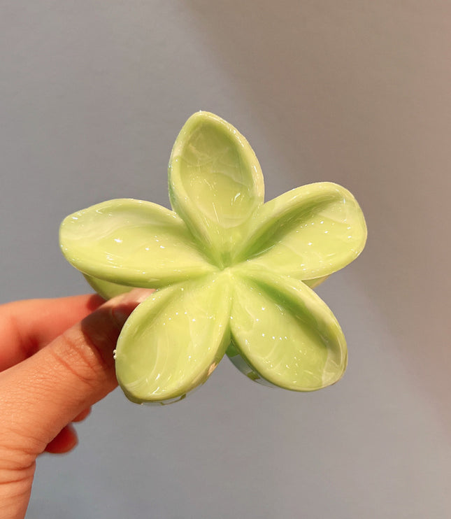 8cm Plumeria Rubra Grip Marble Blooming Pattern