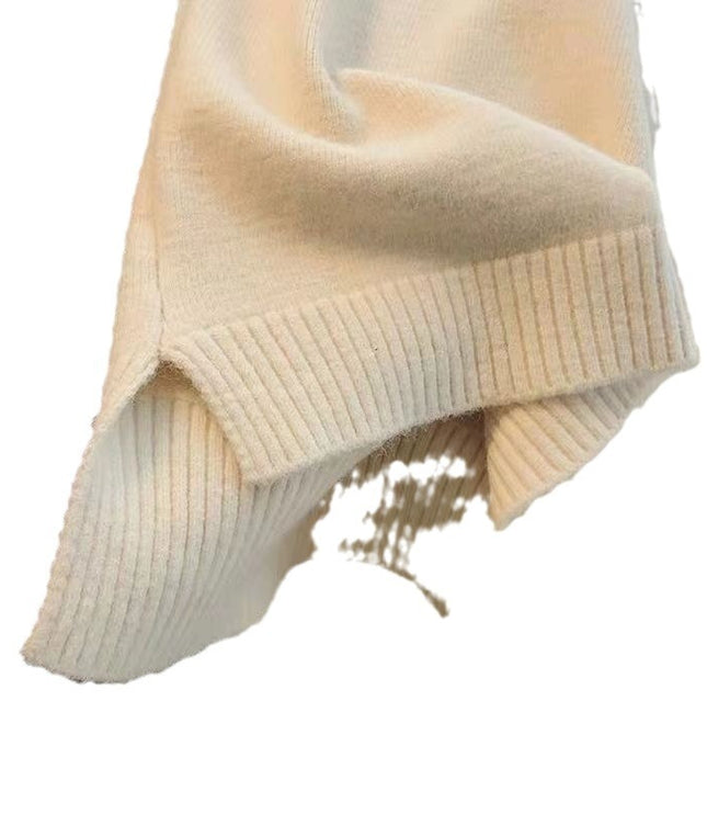 Inner Wear Sleeveless Knit Vest Collar Sweater Vest For Women