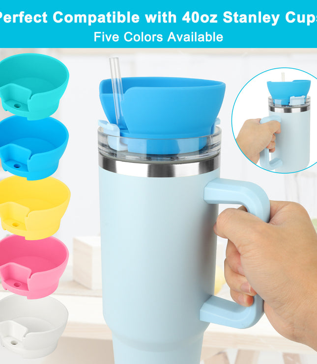Popcorn Snack Cup Lid Straw