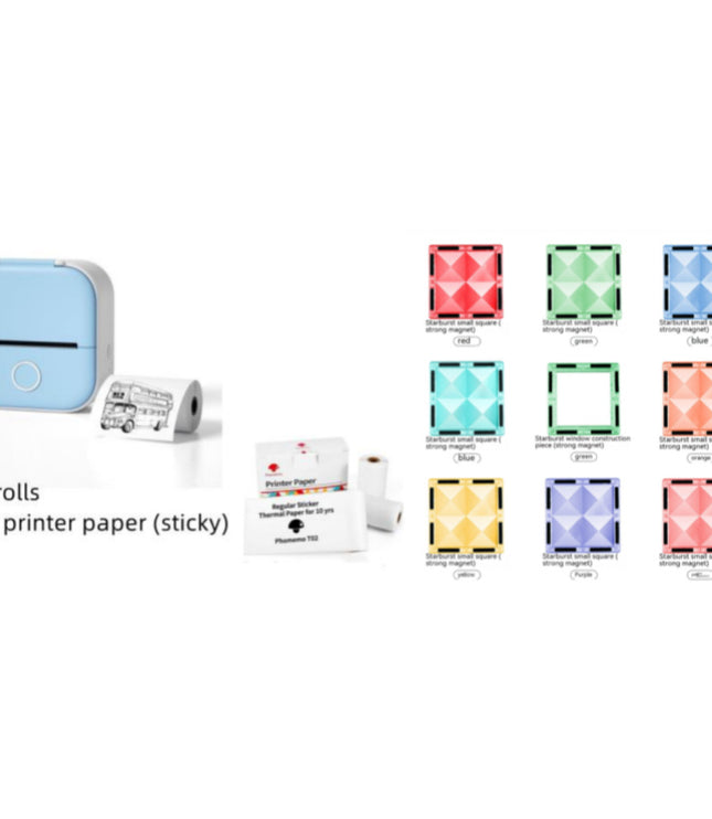 Portable Mini Thermal Label Printer Home Photo Printer Student Wrong Question Printer Bluetooth-compatible Mini Label Printer Price Tag