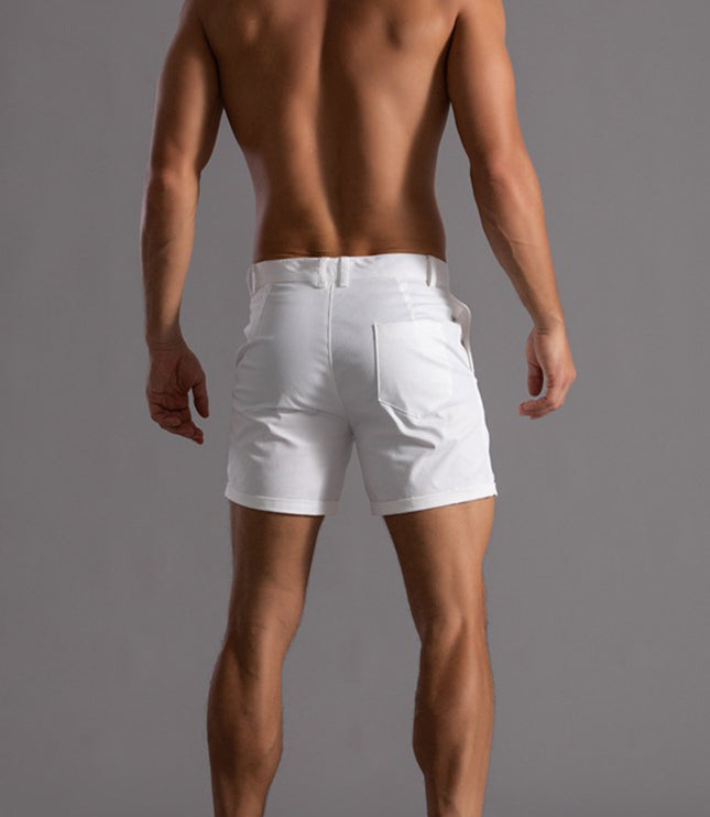 Men's Shorts With Pockets Fashion Summer Button Beach Pants