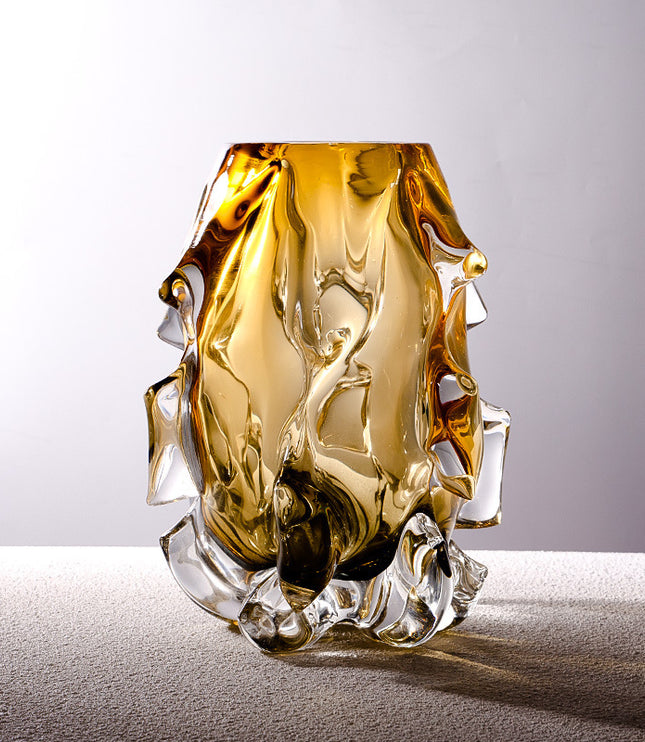 Creative Crystal Glass Vase Flower Arrangement Art Ornaments