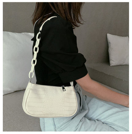 Casual Clashing Underarm Bag