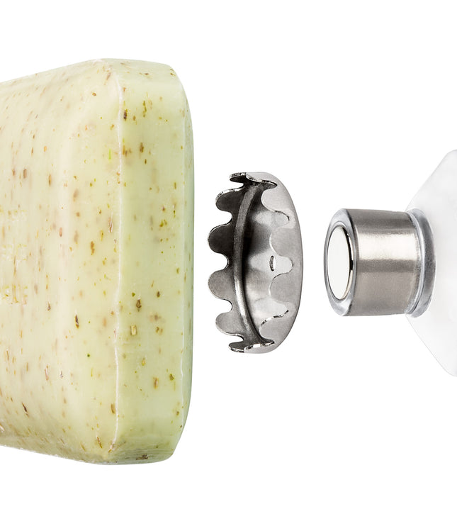 SAVONT Original Magnetic floating soap holder | Always dry & clean | Soap dish dispenser drainer for shower or sink
