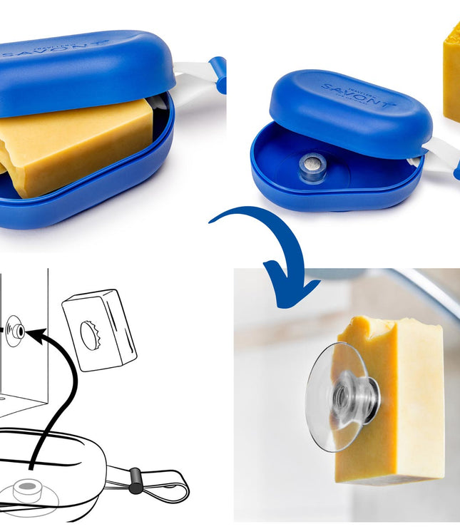 SAVONT Original Traveler Soap Box | Always dry & clean | soap tin case