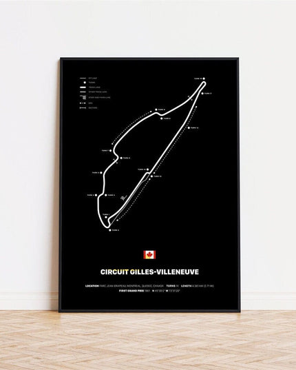 Poster Formel 1 Rennstrecken · Deko Print ohne Rahmen
