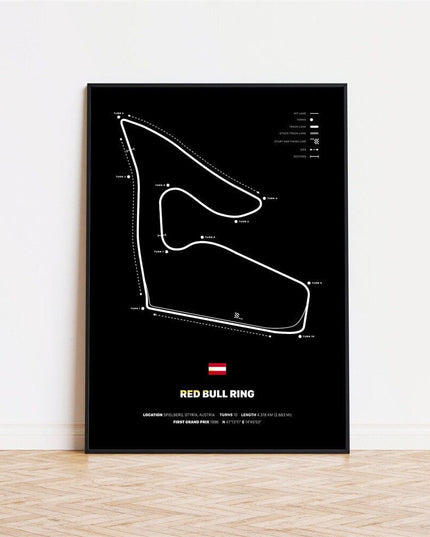 Poster Formel 1 Rennstrecken · Deko Print ohne Rahmen