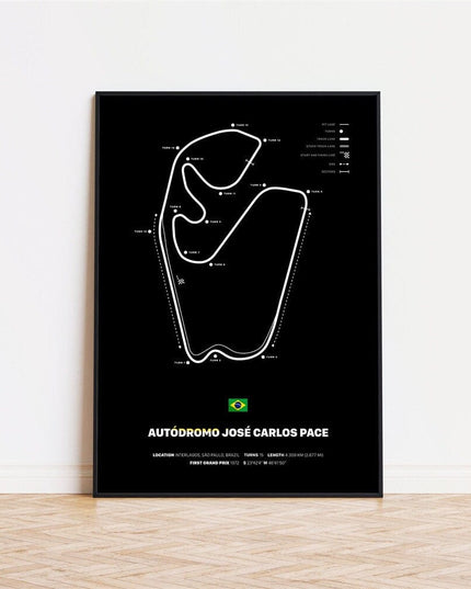 Poster Formel 1 Rennstrecken · Deko Print ohne Rahmen