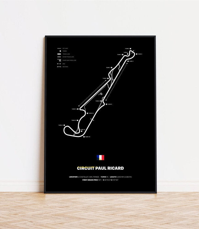 Poster Formel 1 Rennstrecken · Deko Print ohne Rahmen