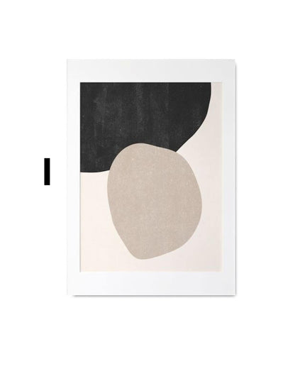 Poster Gesichter Linien und abstrakte Formen als Deko Print ohne Rahmen