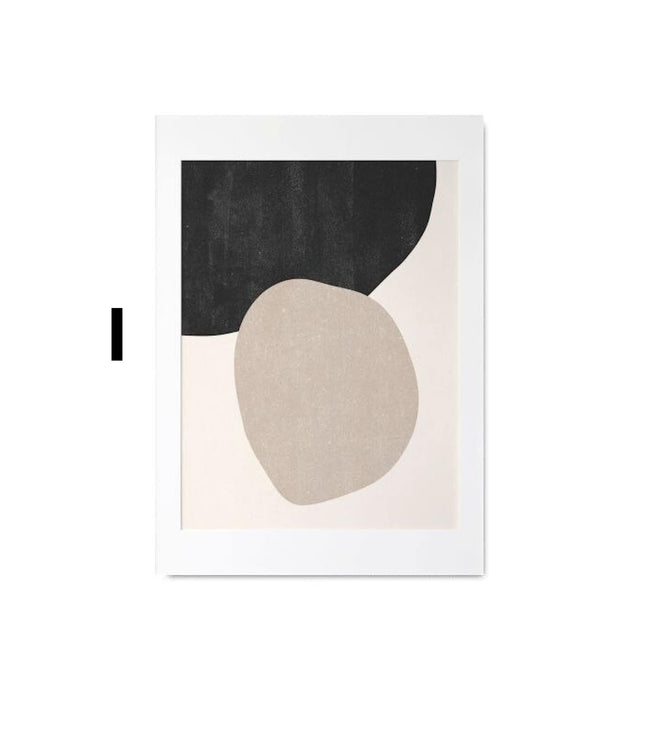 Poster Gesichter Linien und abstrakte Formen als Deko Print ohne Rahmen